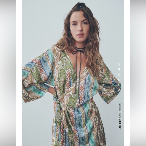 Zara print wrap romper - Picture 1 of 2